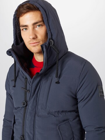 BRAVE SOUL Regular fit Winterjas 'Billy' in Blauw