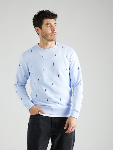 SCOTCH & SODA Sweatshirt in Blauw: voorkant