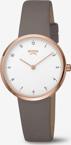 Boccia Titanium Analog Watch in Grey: front