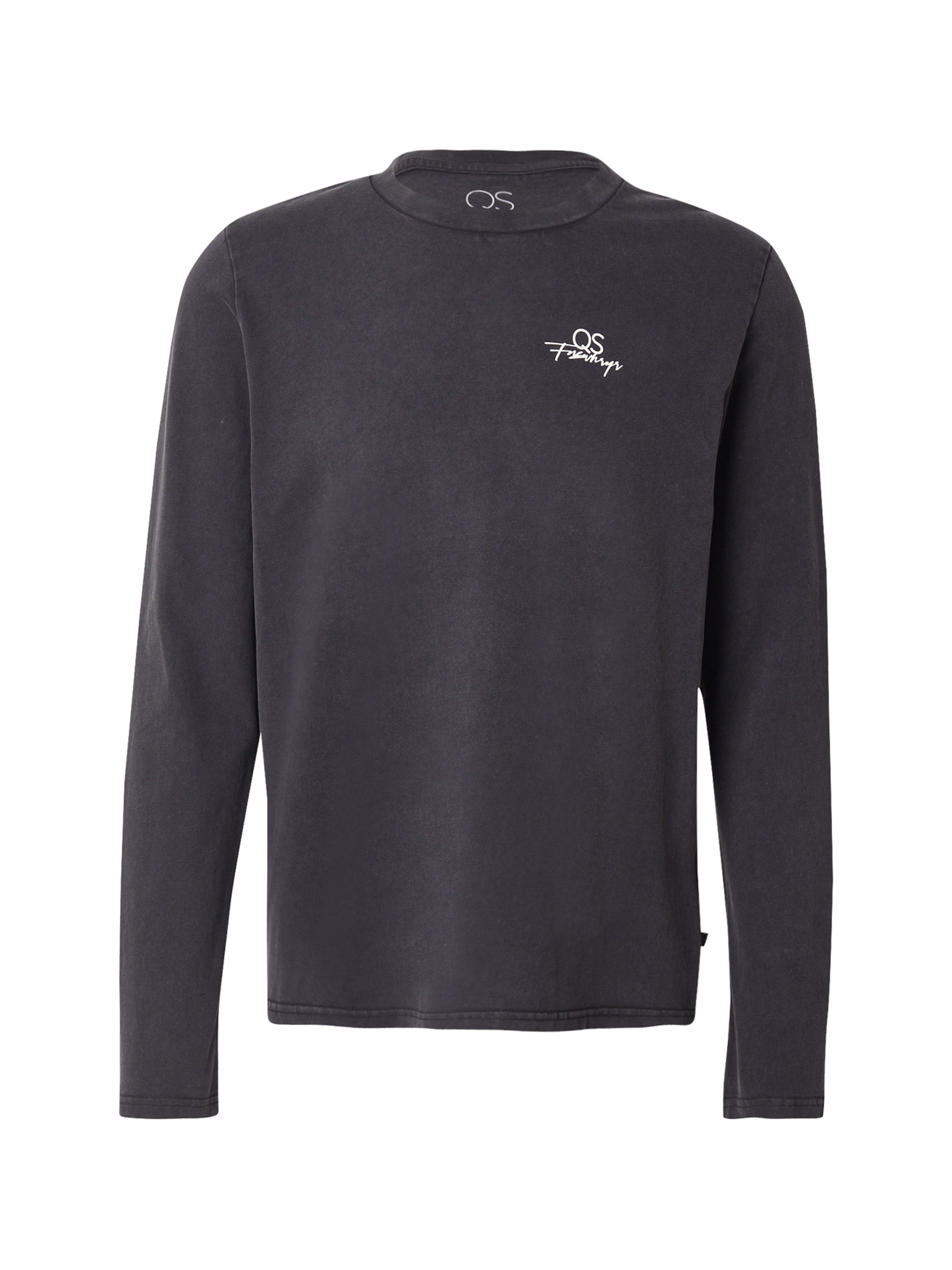 QS Shirt in Schwarz: Vorderseite