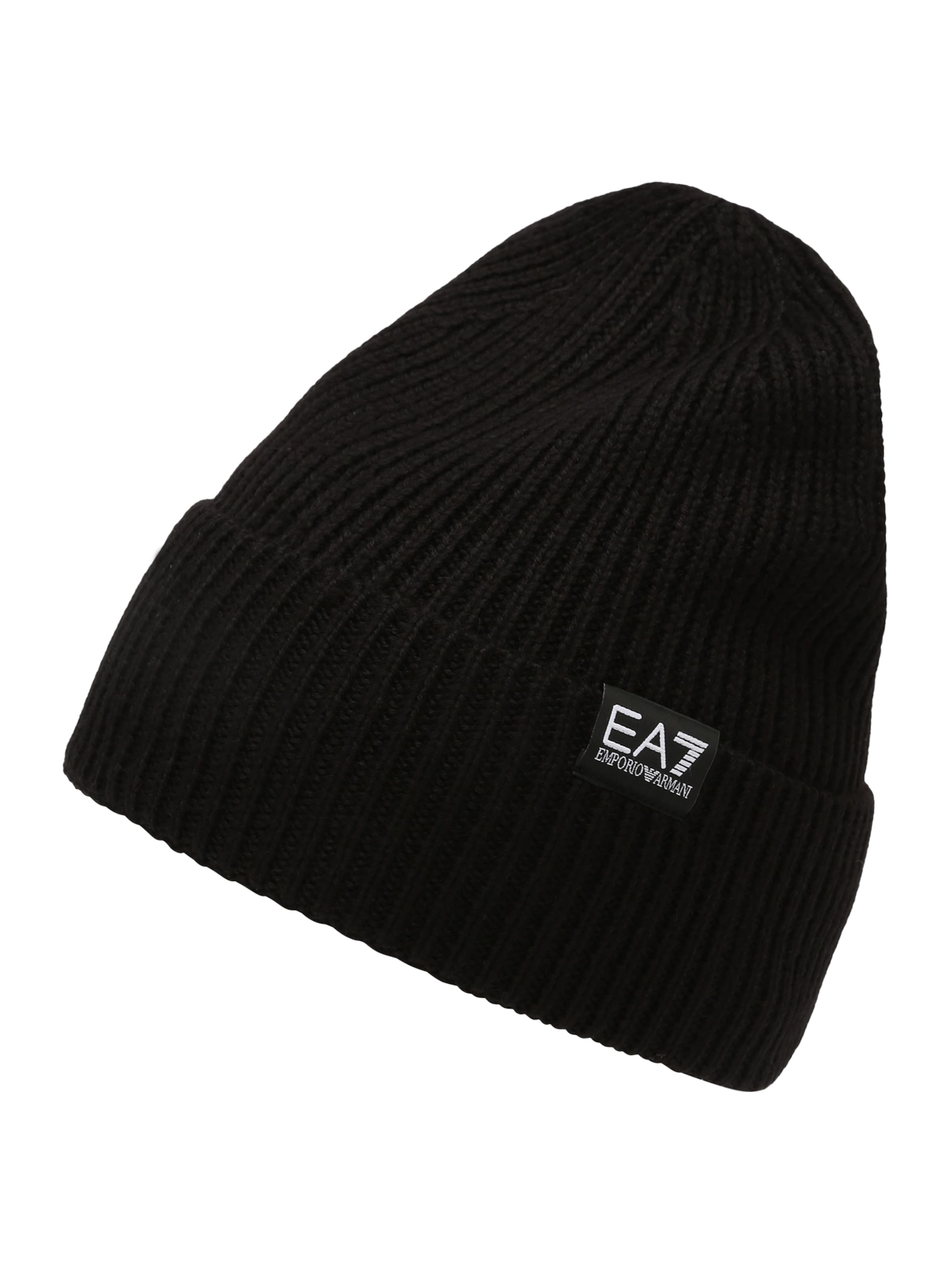 Bonnet EA7 Emporio Armani en noir : devant