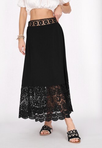 IZIA - Saia em preto: frente