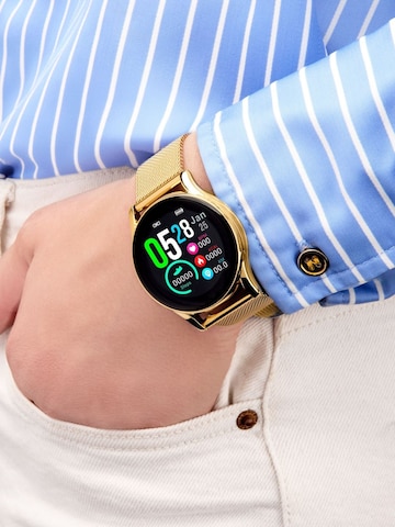 Lotus Digitaluhr‌ in Gold: Vorderseite