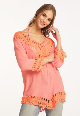 IZIA Tunic in Orange: front