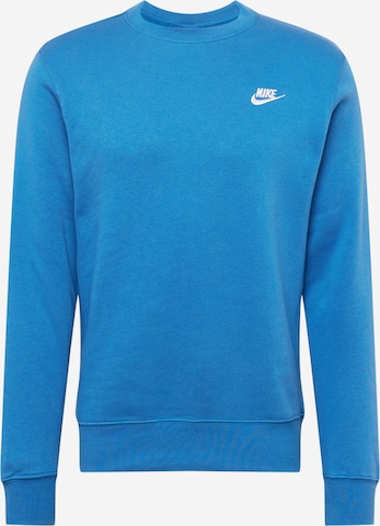 Nike Sportswear Klasický střih Mikina – modrá: přední strana