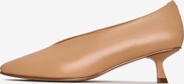 Ballerines CESARE GASPARI en beige : devant
