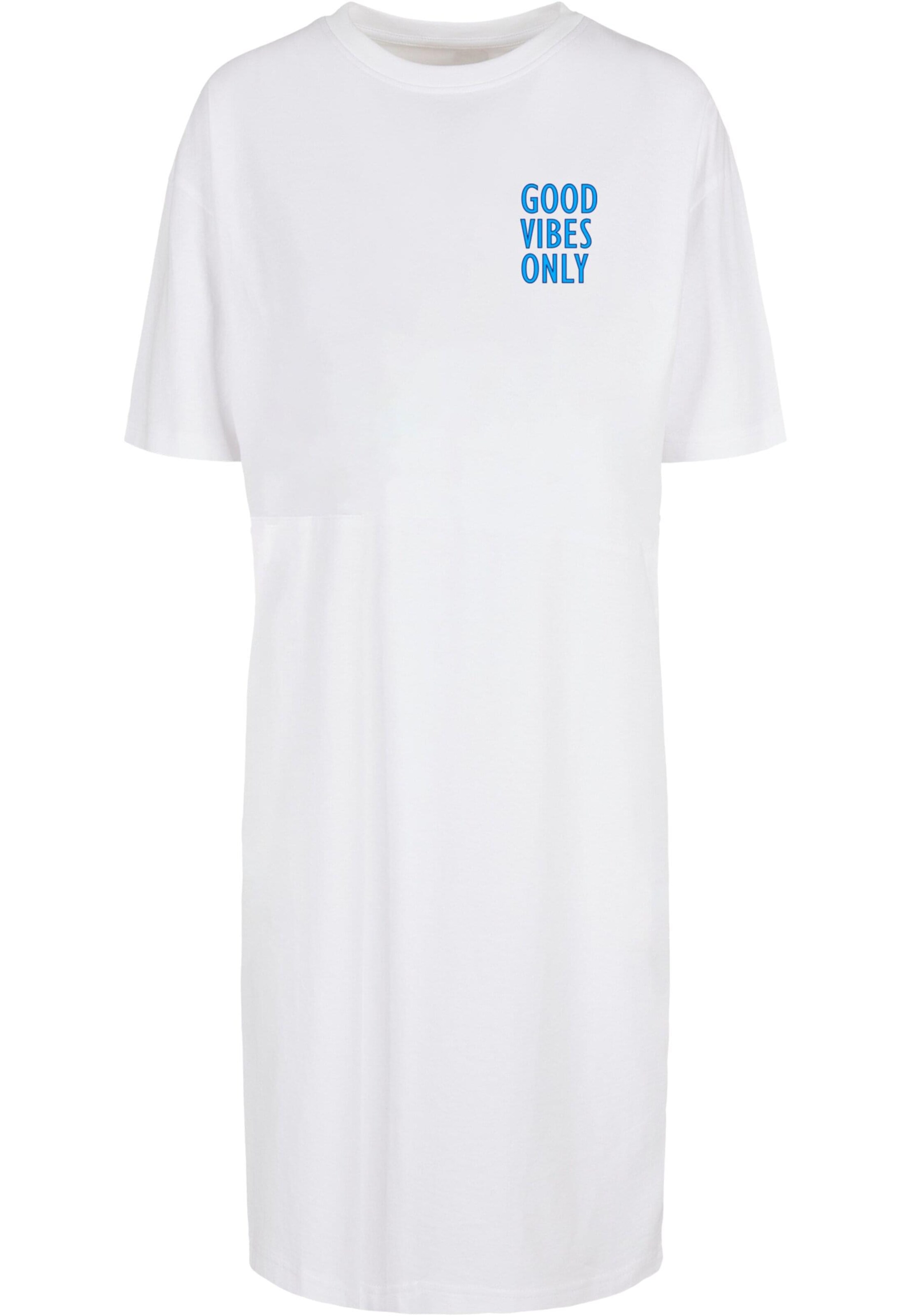 Merchcode Dress 'Good Vibes Only' in White: front