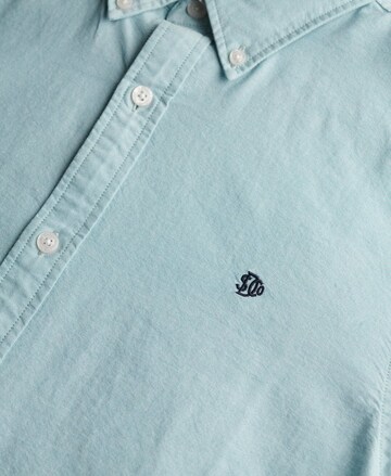 Superdry Regular Fit Hemd 'Oxford' in Blau