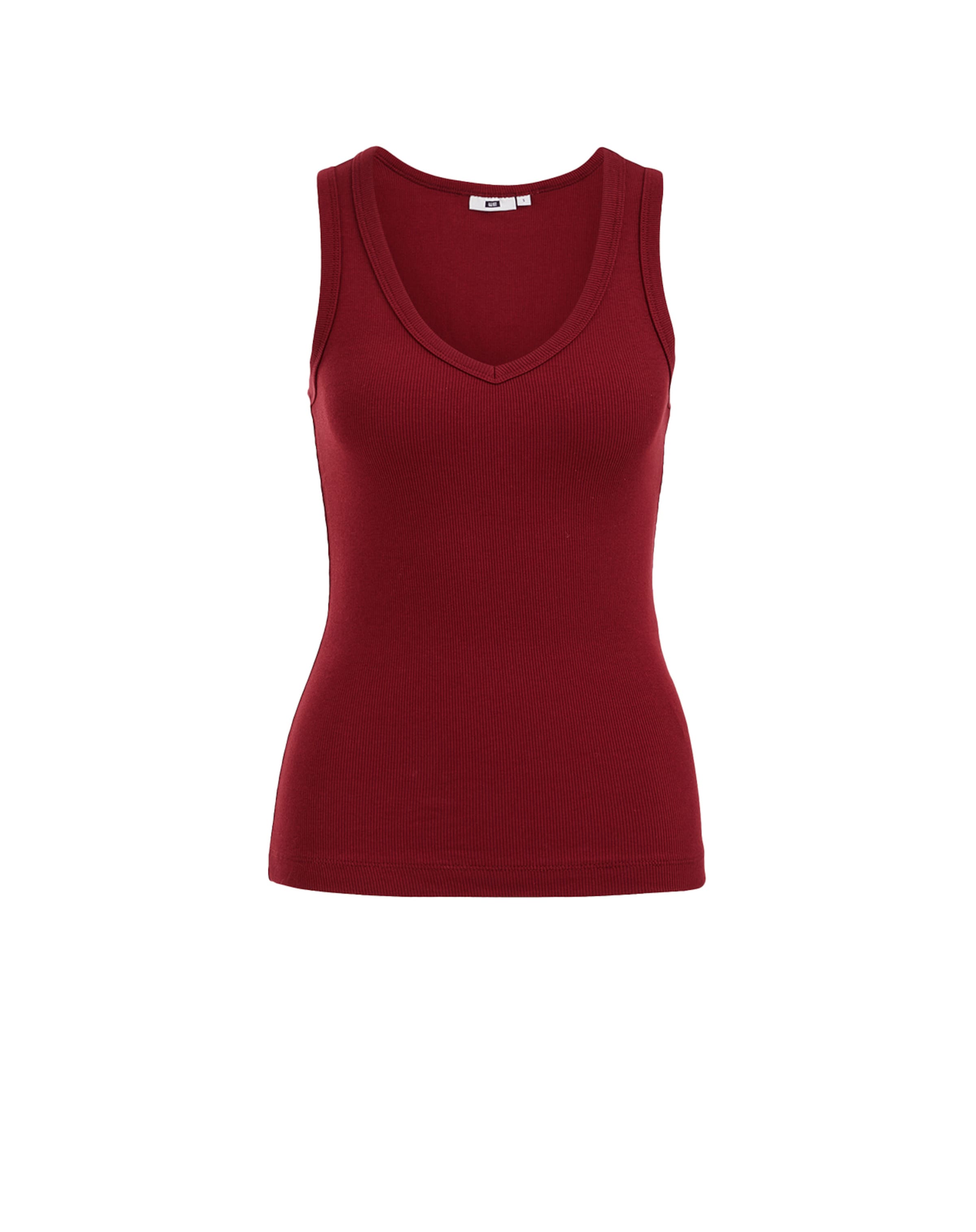 WE Fashion - Top en rojo: frente