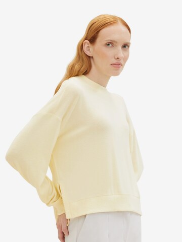 TOM TAILOR Sweatshirt in Yellow