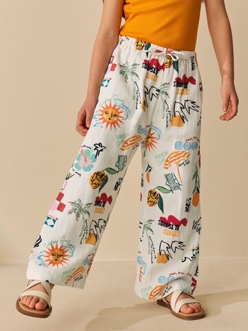 Wide leg Pantaloni di Next in bianco