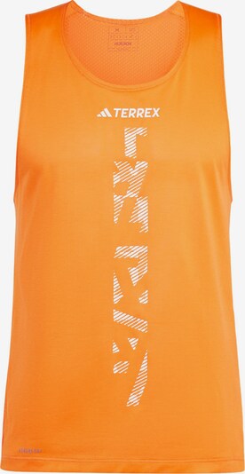 ADIDAS TERREX T-Shirt fonctionnel 'Xperior Singlet ' en orange / argent / blanc, Vue avec produit