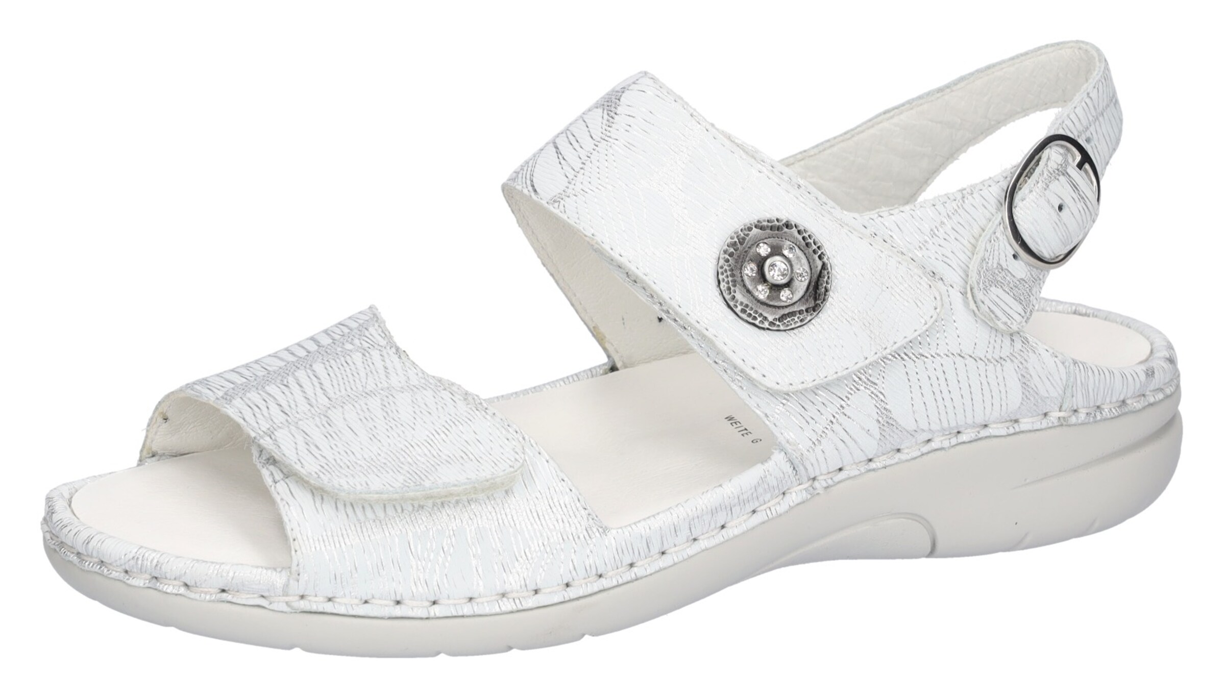 WALDLÄUFER Sandale in Weiß: Vorderseite