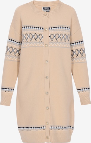 Cardigan DreiMaster Maritim en beige : devant