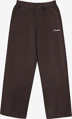 Prohibited Loosefit Broek in Bruin: voorkant