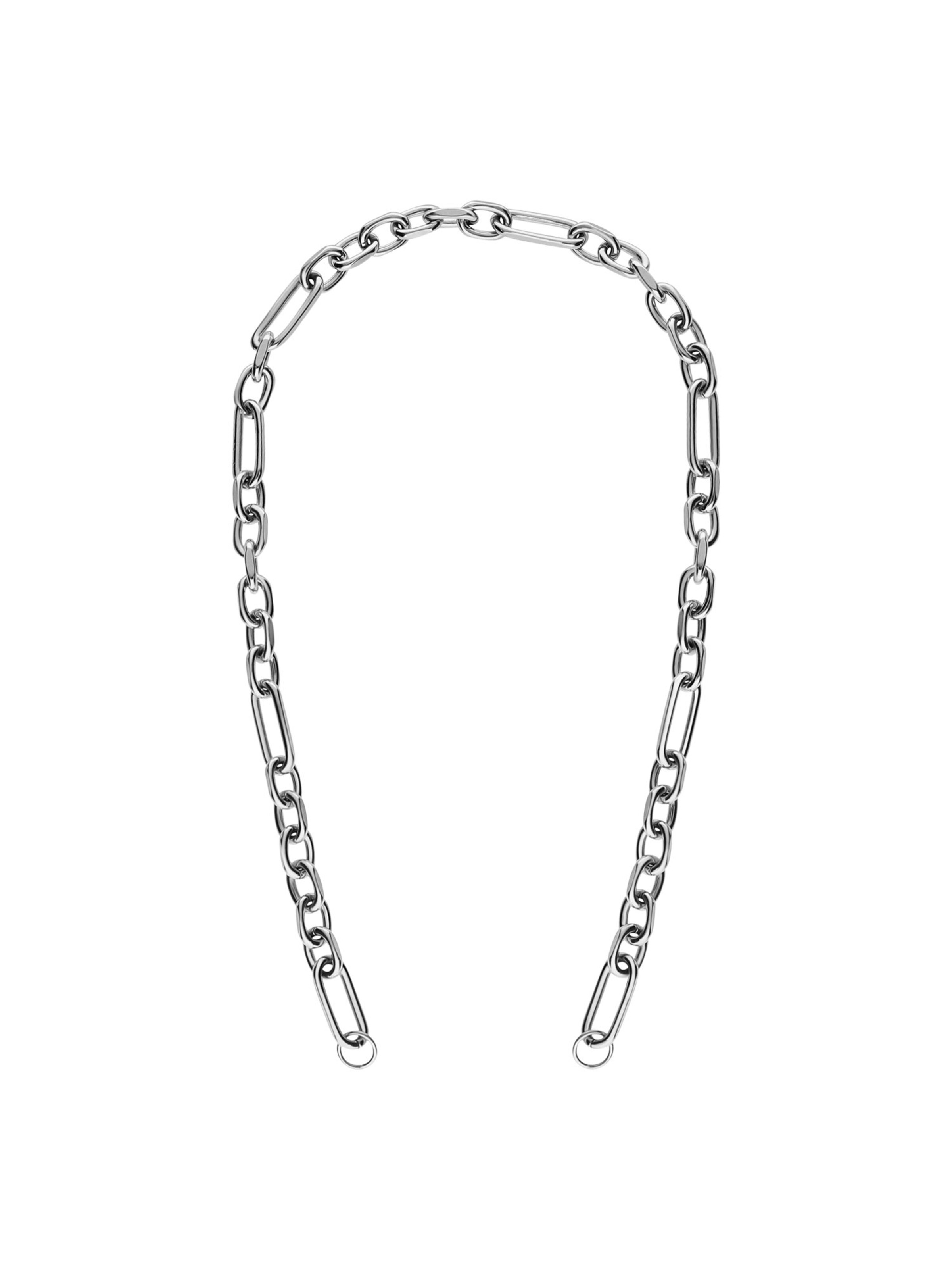Lucardi Necklace 'Design' in Silver: front