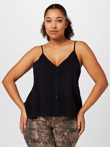 ABOUT YOU Curvy Top 'Lexa' in Black: front