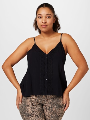 Top 'Lexa' di ABOUT YOU Curvy in nero: frontale