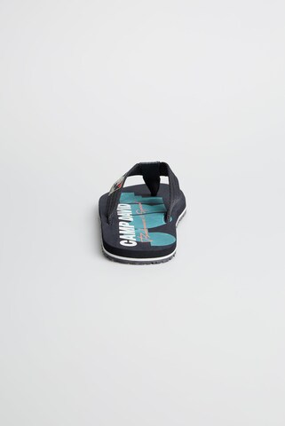 CAMP DAVID T-Bar Sandals in Blue