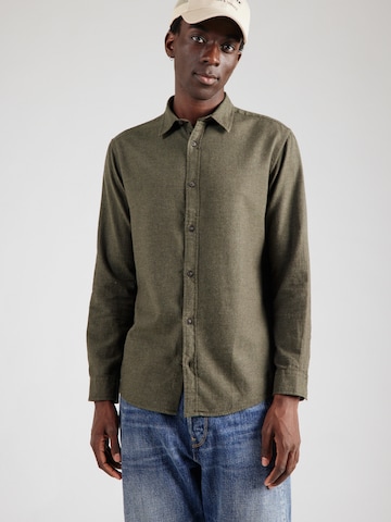 JACK & JONES Средняя посадка Рубашка 'JJECLASSIC' в Зеленый: спереди