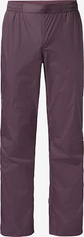 VAUDE Outdoorbroek 'W Drop P II' in Lila: voorkant