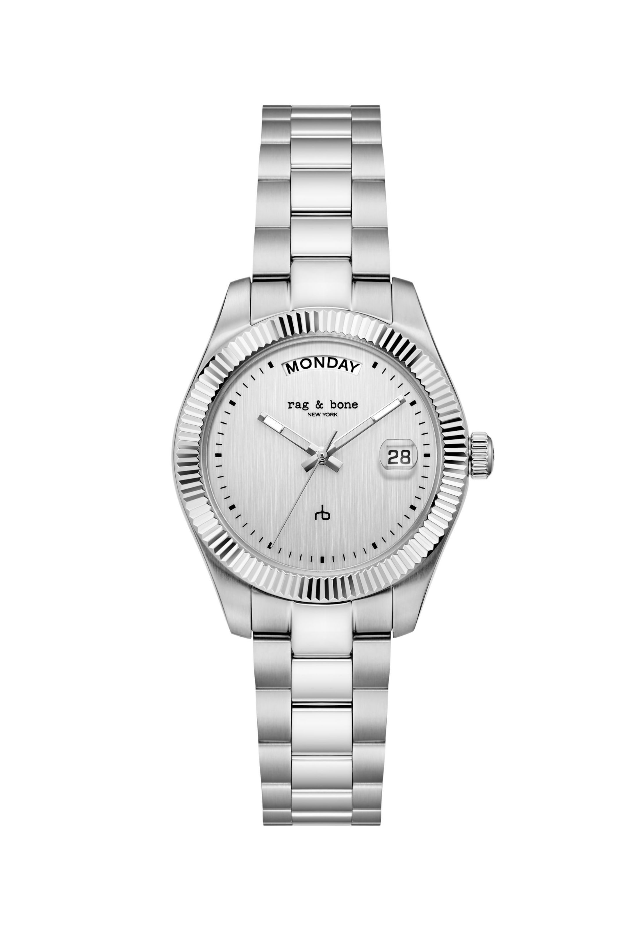 rag & bone Analog Watch ' Lex  ' in Silver: front