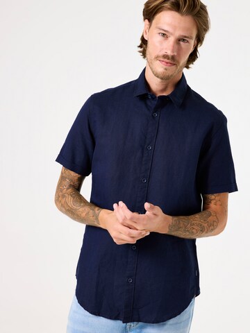 GARCIA Regular fit Overhemd in Blauw: voorkant