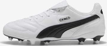 PUMA Soccer shoe 'King Liga' in White: front