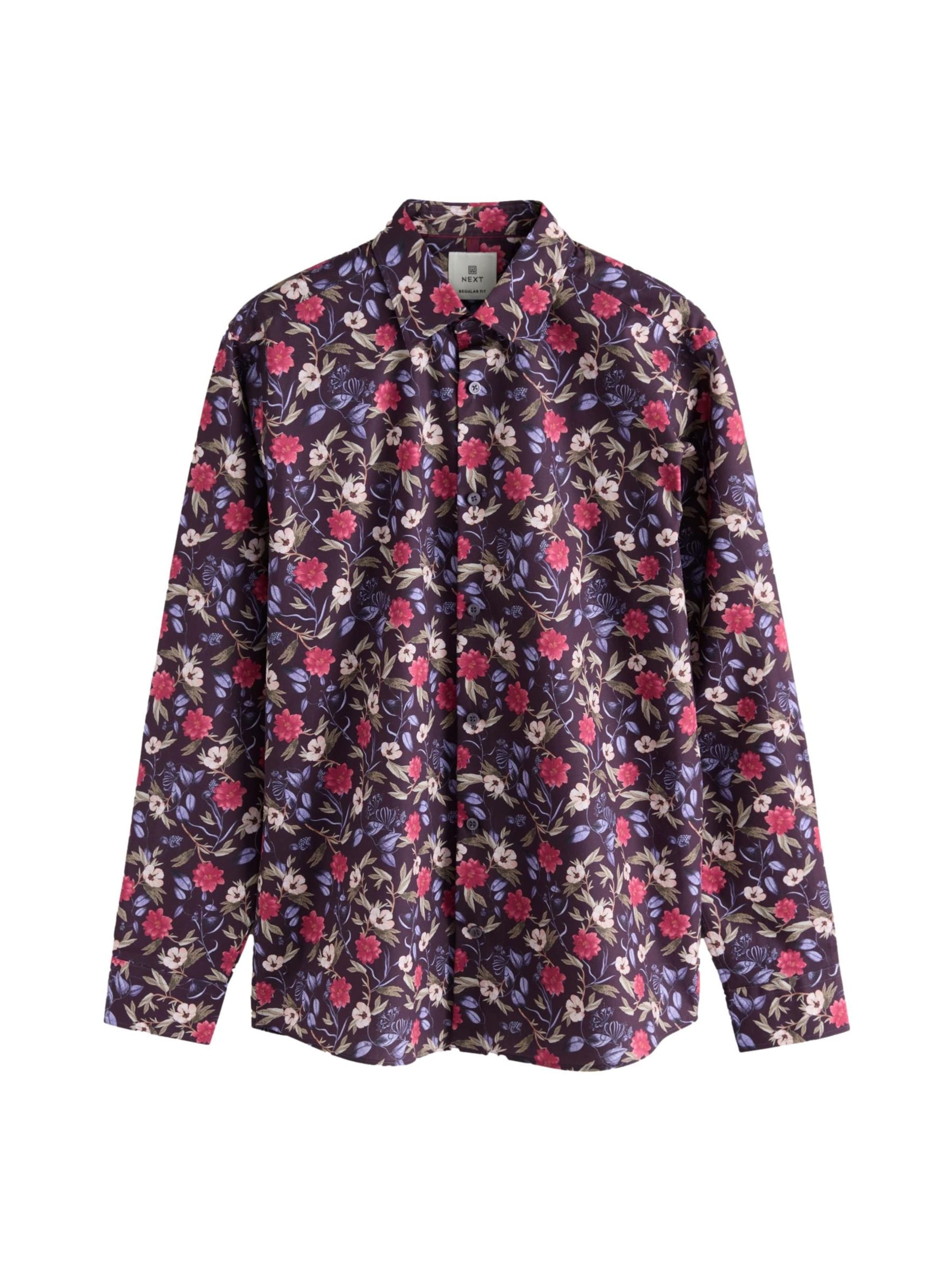 Next Skjorta i mörkblå / oliv / bär / björnbär, Produktvy