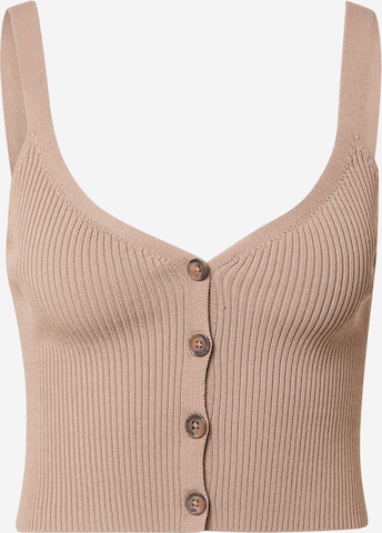 GUESS Gebreide top 'DIANE' in Beige: voorkant