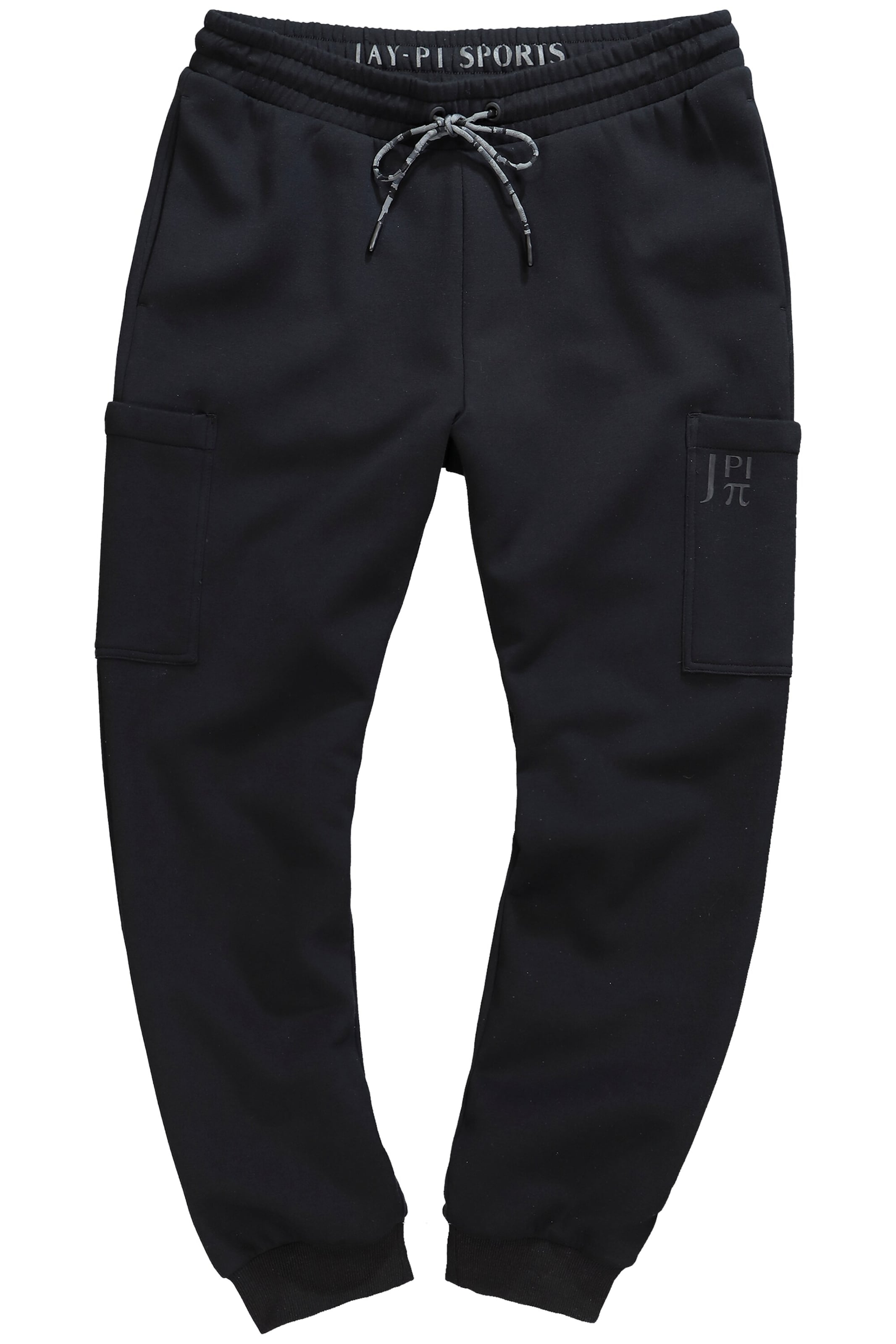 JAY-PI Regular Sports trousers in Black: front