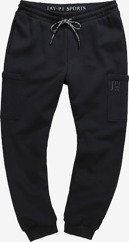 JAY-PI Regular Workout Pants in Black: front