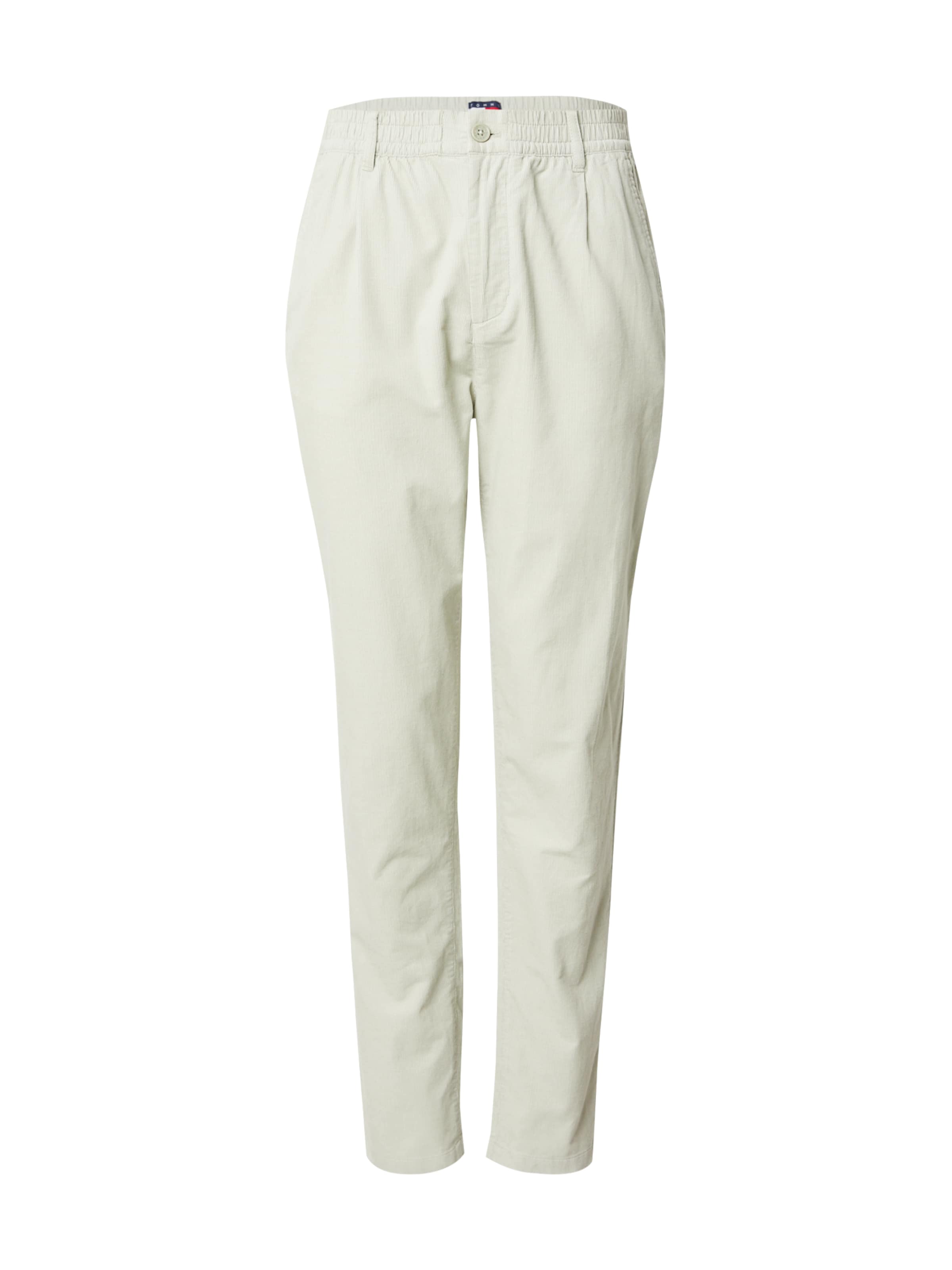 Tommy Jeans Zúžený strih Plisované nohavice 'ISAAC' - Zelená: predná strana