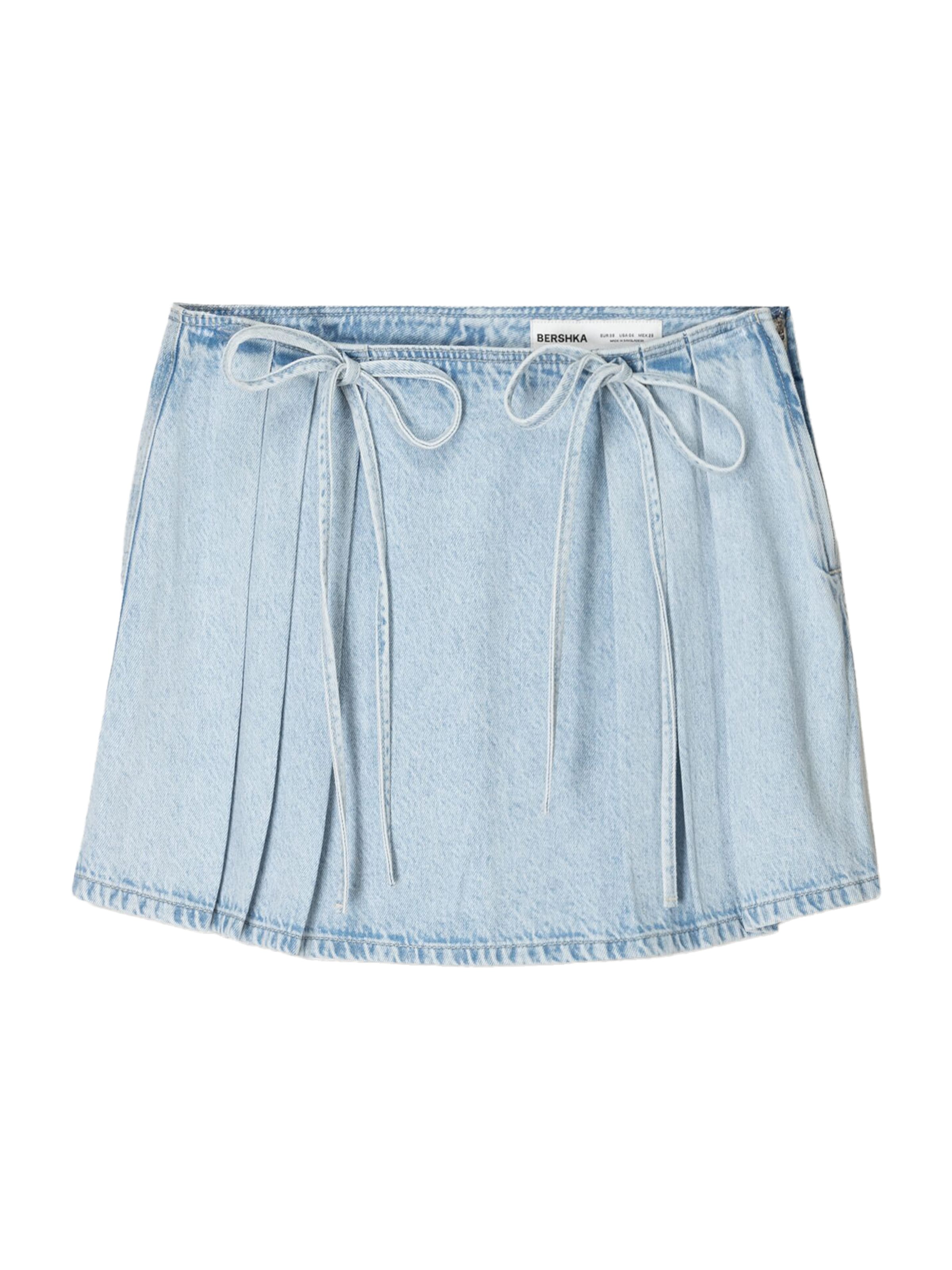 BershkaSuknja - plava boja: prednji dio