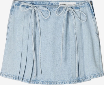 BershkaSuknja - plava boja: prednji dio