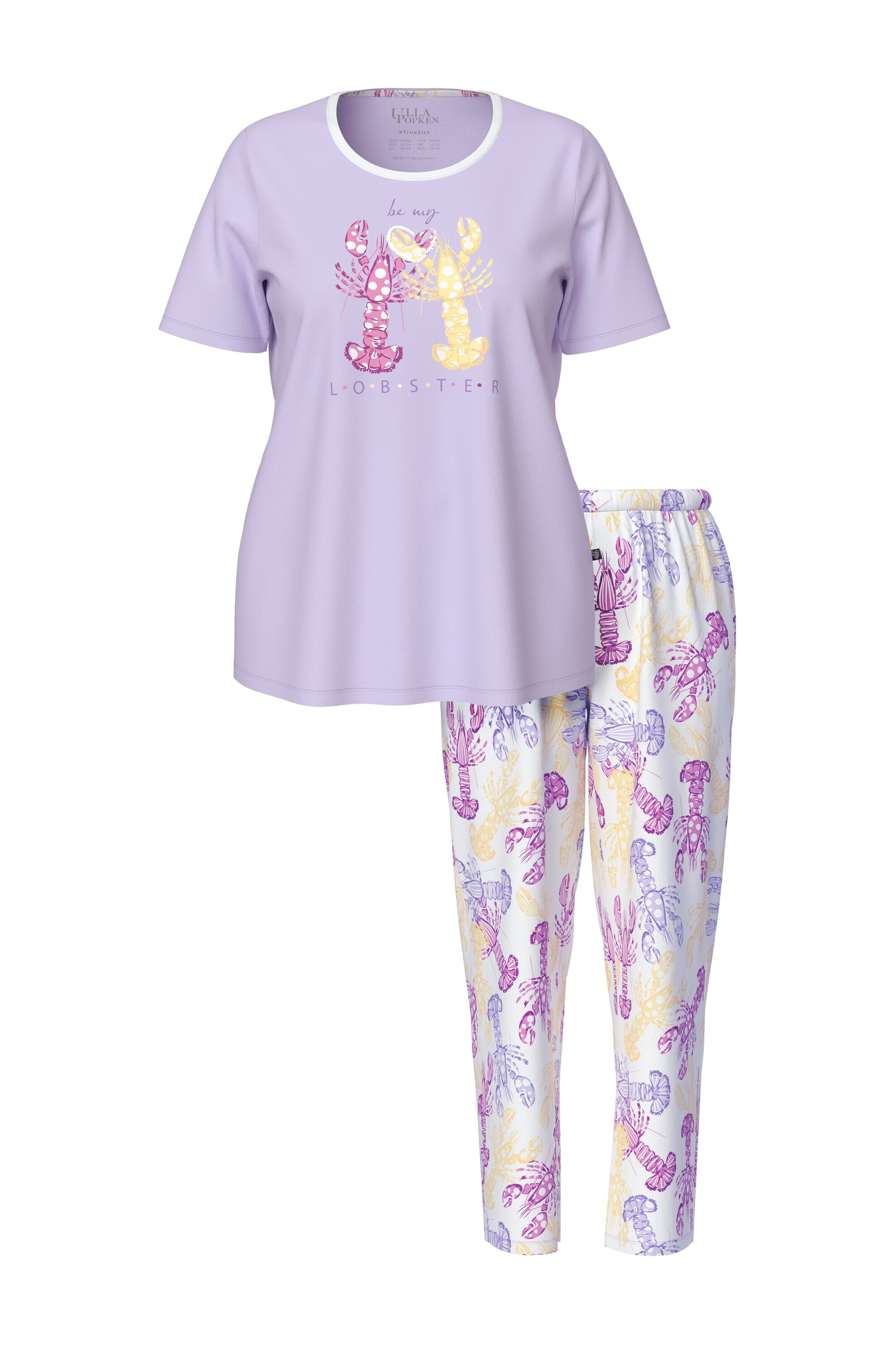Ulla Popken Pyjama in Lila: voorkant