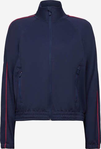 ESPRIT Zip-Up Hoodie in Blue: front