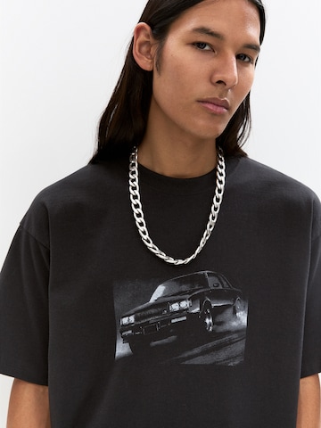 Pull&Bear T-Shirt in Schwarz