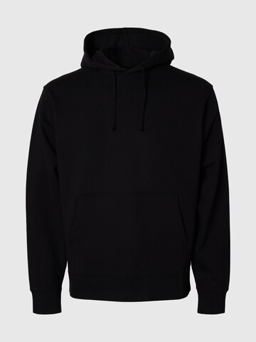 Sweat-shirt SELECTED HOMME en noir : devant