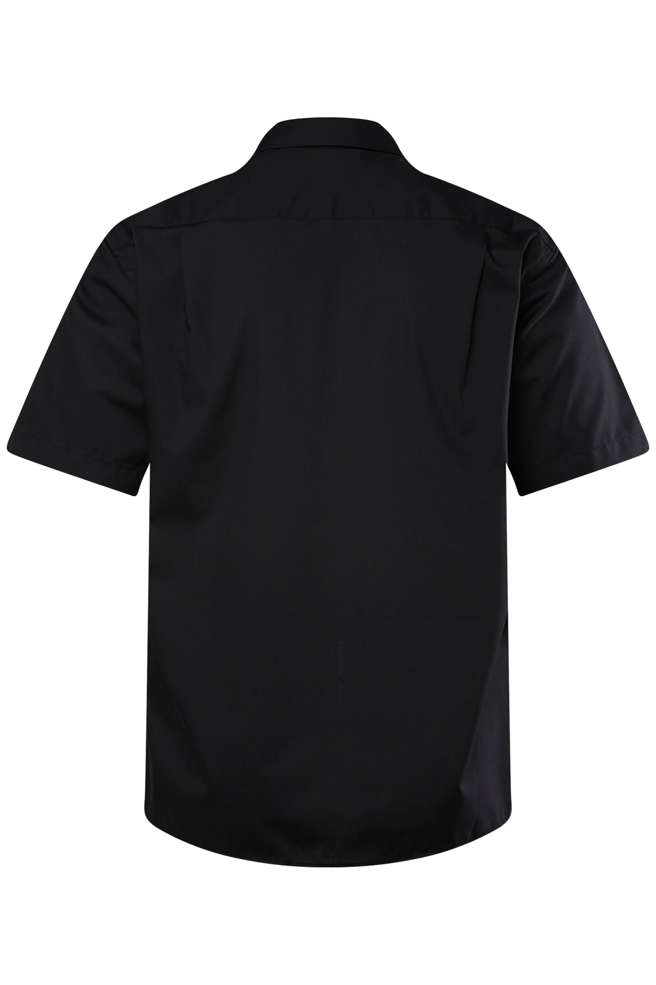 Men Plus Comfort fit Button Up Shirt in Black