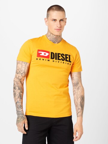 DIESEL Póló - narancs: elől