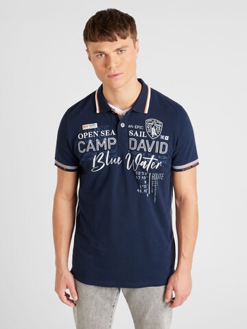 CAMP DAVID Shirt in Blauw: voorkant