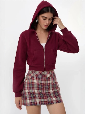 Hiccup Zip-Up Hoodie in Red