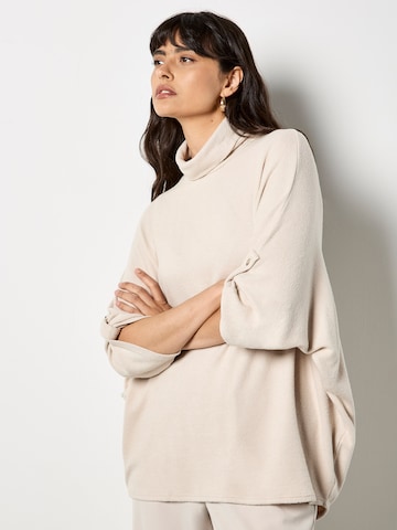 Pull-over 'Soft Touch' Apricot en beige : devant