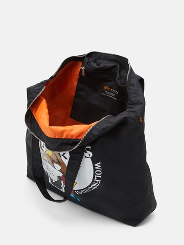 ALPHA INDUSTRIES Ostoskassi 'Wolfhounds' värissä musta: yläosa