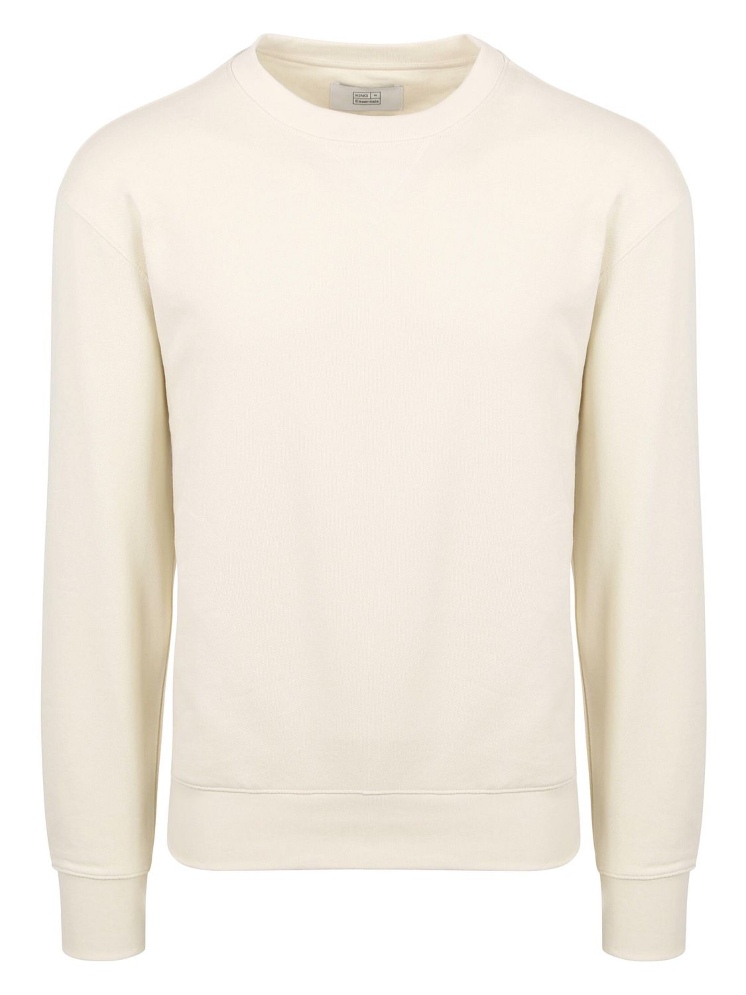 KING Essentials Sweater 'The George' in White: front