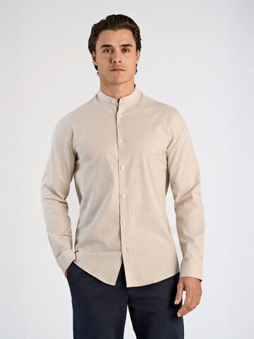 Regular fit Camicia di Lindbergh in beige