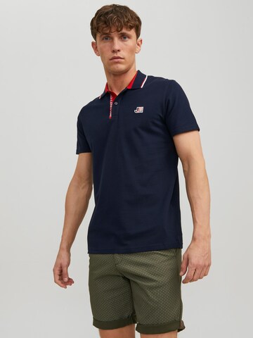 JACK & JONES Shirt 'Logan' in Blauw: voorkant