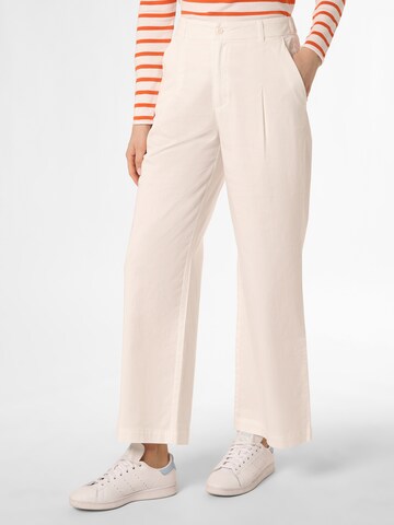 Marie Lund Loose fit Pants in White: front