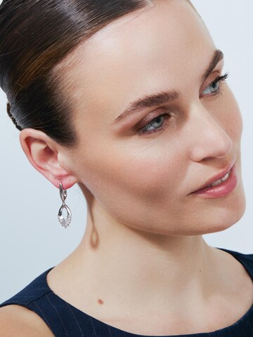 Luxenter - Pendientes 'Liwen' en plata: frente